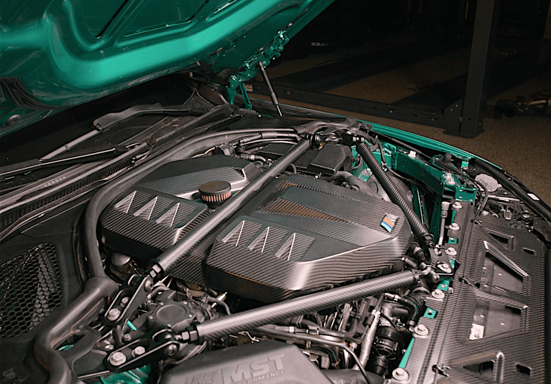 BMW G8X Matte Dry Carbon Engine Bay Kit for the M2 / M3 / M4