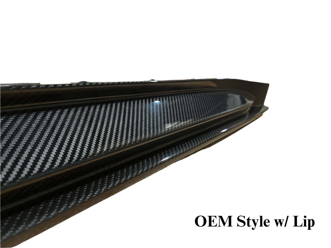 Kies Carbon 2020-2025 BMW M3 / M4 (G80 / G82 / G83) OEM Style Dry Carbon Fiber Side Skirt Extensions
