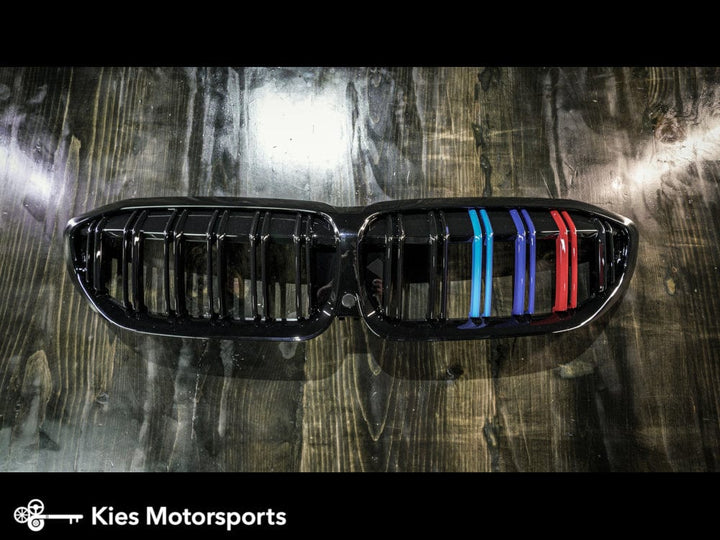 2019-2022 BMW G20 3 Series Dual Slat Kidney Grilles (Various Finishes)