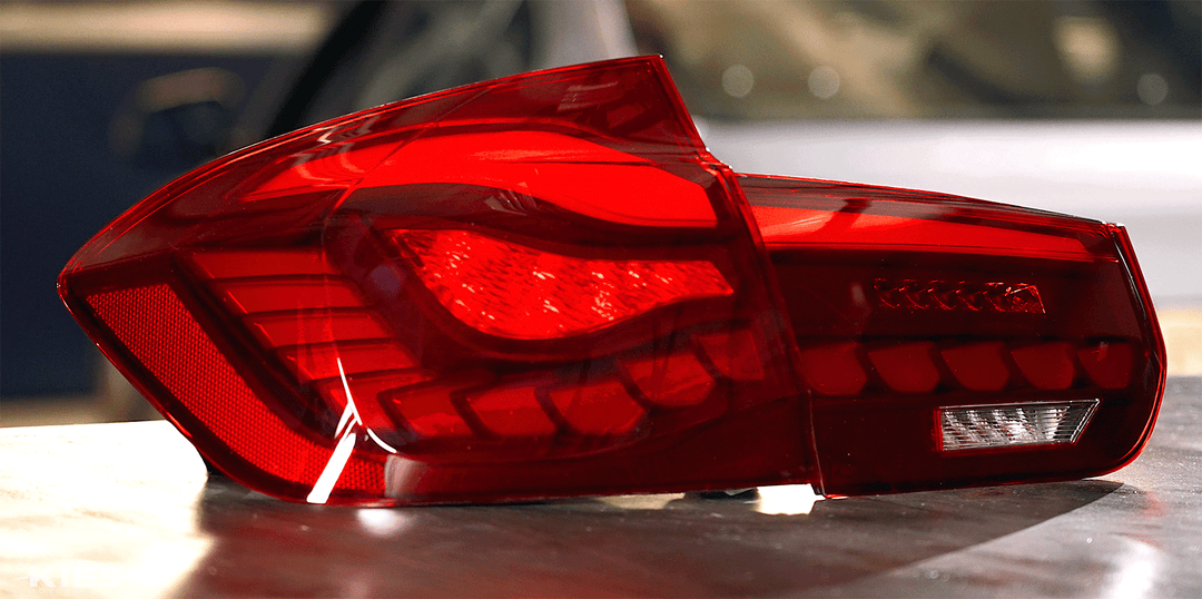 Kies-Motorsports Kies BMW 3 Series (F30) & M3 (F80) GTS Style OLED Sequential Tail Lights SET (V1) RED