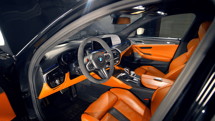 BMW F90 M5 Pre-LCI Carbon Fiber Interior Trim Overlay Kit
