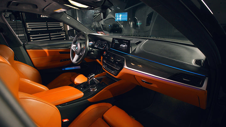 BMW F90 M5 Pre-LCI Carbon Fiber Interior Trim Overlay Kit