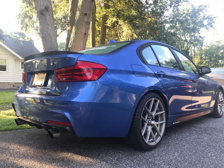 Kies Motorsports 2012-2018 BMW 3 Series (F30) M Sport Style Rear Bumpe ...