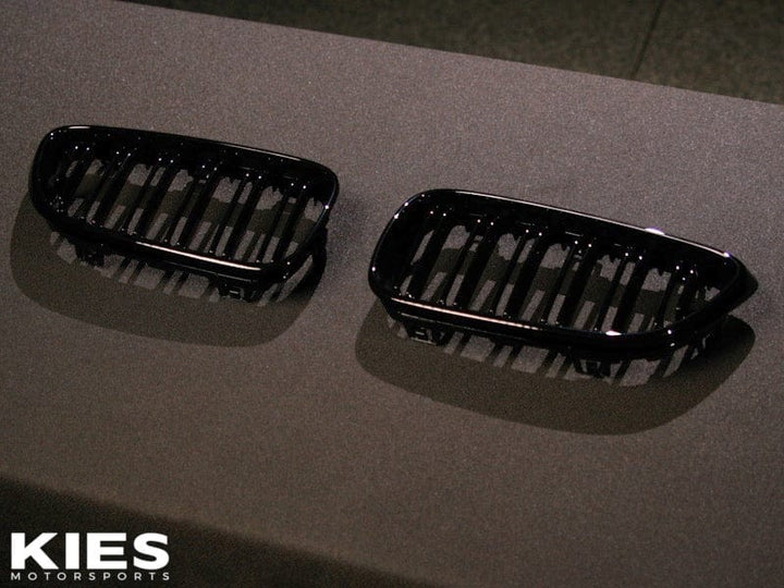 Kies Motorsports Dual Slat Black Black Kidney Grille for F22 2 Series