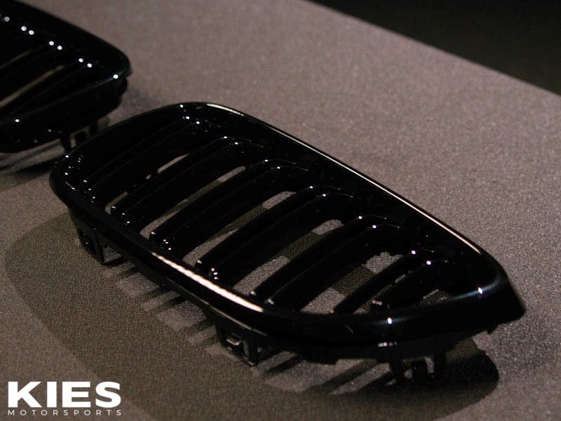 Kies Motorsports Dual Slat Black Black Kidney Grille for F22 2 Series