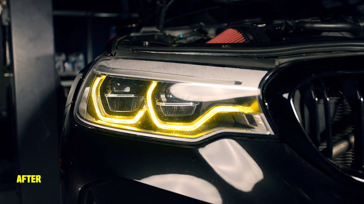 Kies Motorsports Yellow DRL Harness for Headlights BMW F90 M5