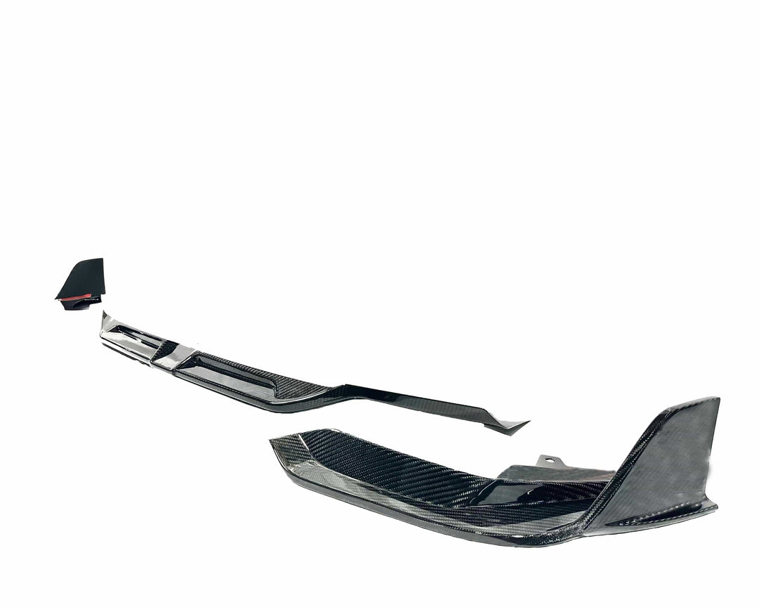 Kies Carbon F97/ F98 X3M/ X4M Dry Carbon Fiber S-Style 3 Piece Front Lip (LCI)