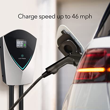 Lectron V-BOX 240V 40A Electric Vehicle (EV) Charging Station With NEMA 14-50 Plug