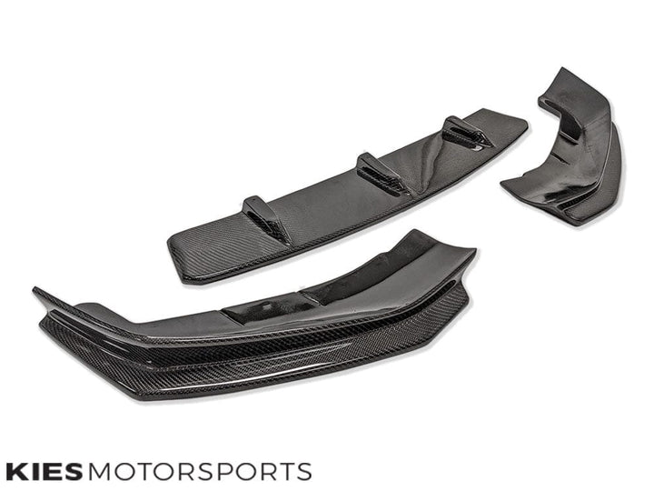 2017-2020 BMW 5 Series (G30) Pre-LCI JGS Carbon Fiber Front Lip (3 Piece)
