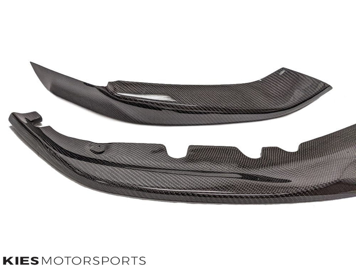 2017-2020 BMW 5 Series (G30) Pre-LCI Performance Inspired Carbon Fiber Front Lip (3 Piece)