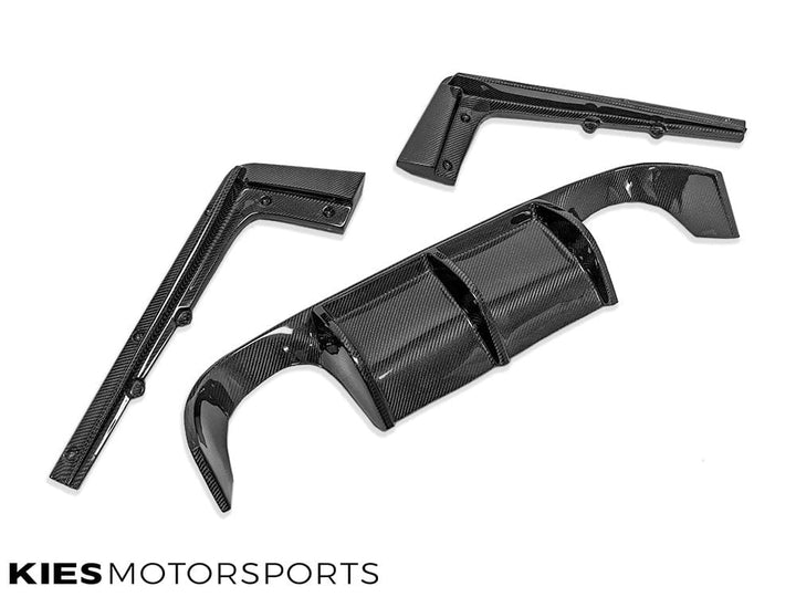 BMW 3 Series (F30) "M3 Conversion" VSX Carbon Fiber Rear Diffuser (3 Piece)