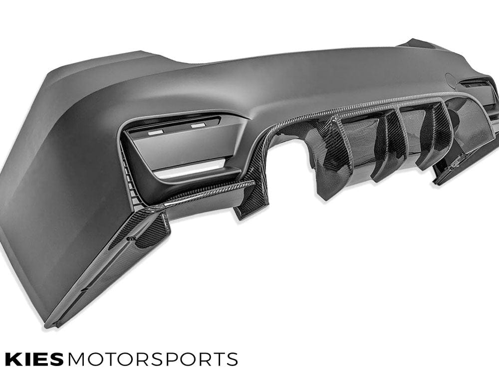 BMW 3 Series (F30) "M3 Conversion" VSX Carbon Fiber Rear Diffuser (3 Piece)
