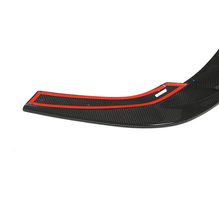 Audi RS3 8Y Sedan Pre-Preg Dry Carbon Fiber Gloss Black Front Bumper Lip 2022 - 2024