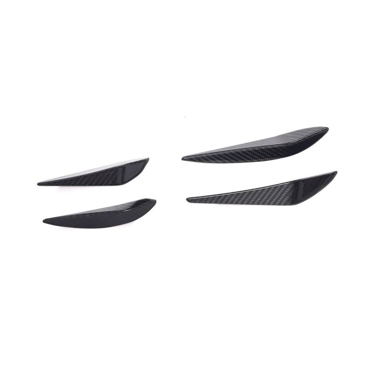 Dry Carbon Fiber Front Bumper Canards (3-Piece Set) – BMW G80 M3 & G82 G83 M4 Competition (2021–Present)