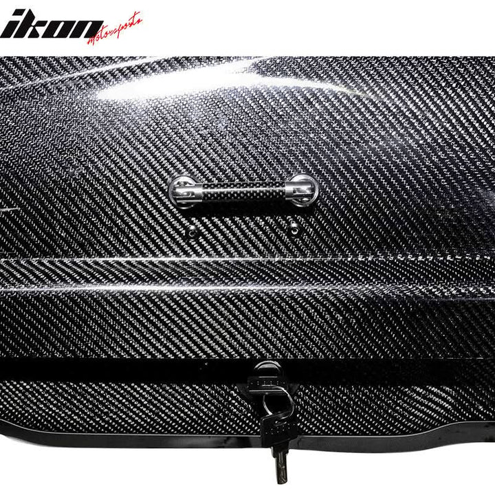 Key Lock Car Cargo Roof Box Luggage Roof Carrier 57*29*16 Carbon Fiber