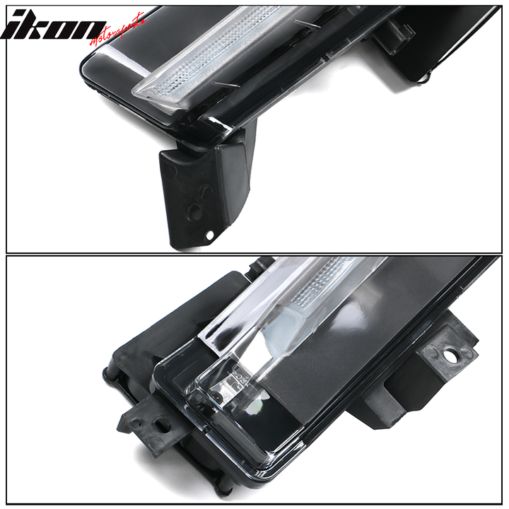 2016-2018 Chevy Camaro SS Black Housing Clear Lens Fog Lights Lamp ABS