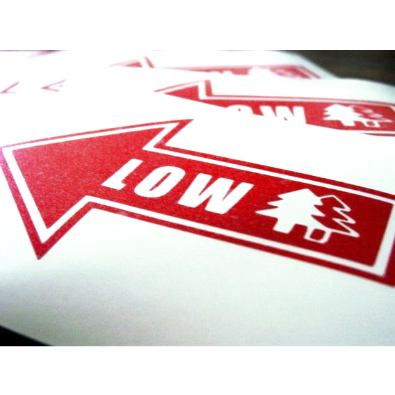 BFI "LOW" Arrow Decal