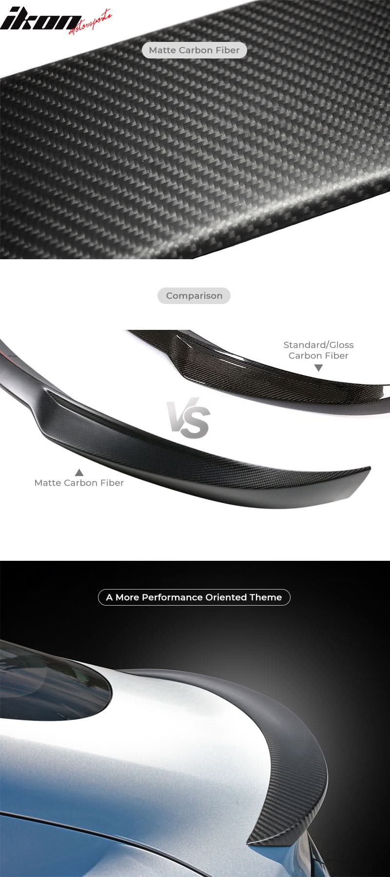 2015-2020 BMW M3 F80 M4 F82 F83 P Front Bumper Lip Forged Carbon Fiber