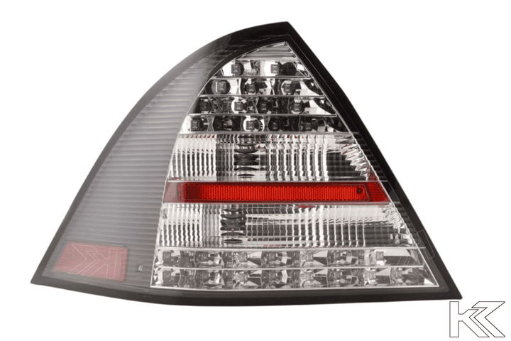 Mercedes Benz C-Class (203) Sedan Black LED Taillights Set (2005-2007)