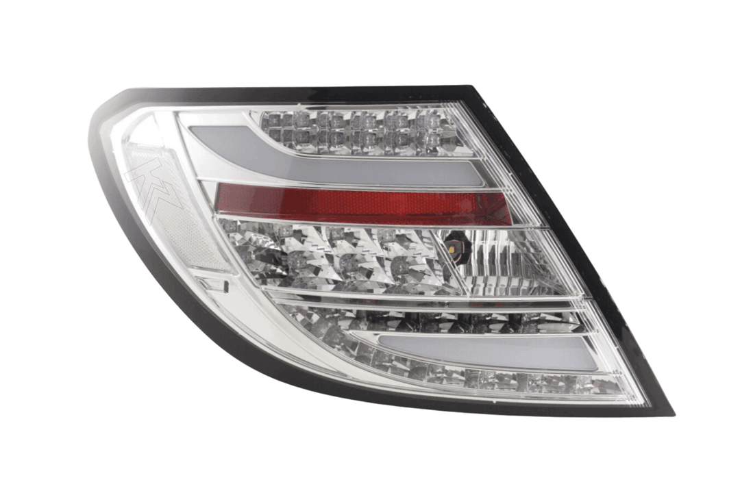 Mercedes Benz C-Class (204) Chrome Clear LED Taillights Set (2007-2011)