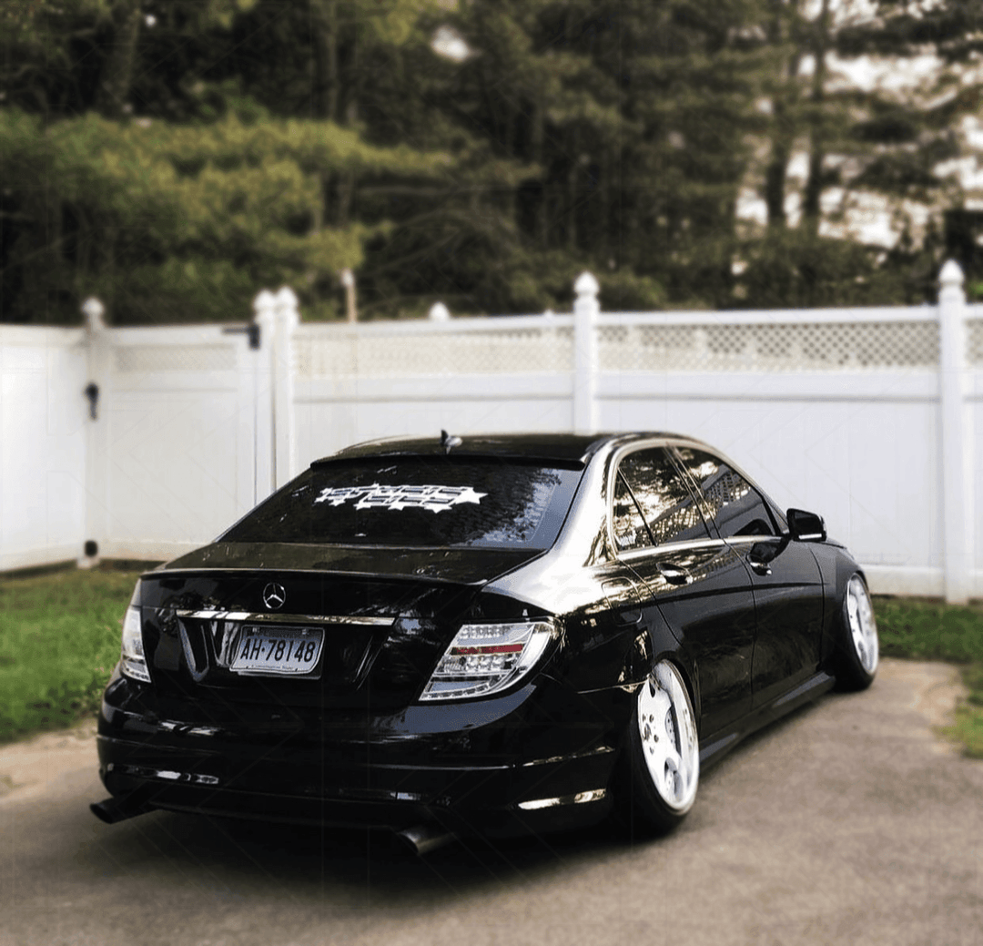 Mercedes Benz C-Class (204) Chrome Clear LED Taillights Set (2007-2011)