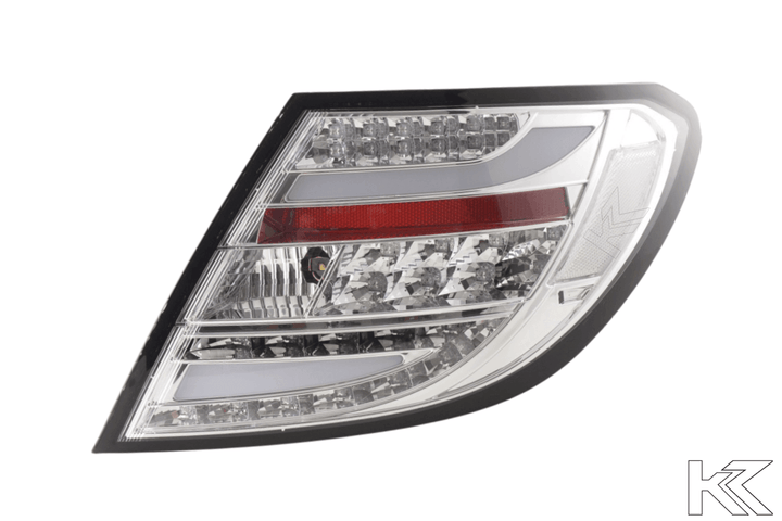 Mercedes Benz C-Class (204) Chrome Clear LED Taillights Set (2007-2011)