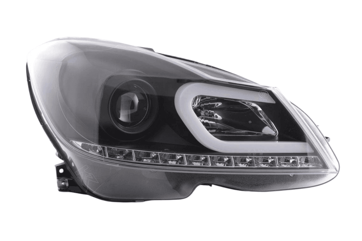 Mercedes-Benz C-Class W204 Black LED Headlights (2011-2014)