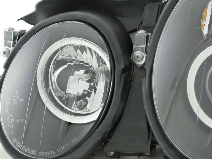 Mercedes Benz CLK (208) Black Headlight Set  (1998-2002)