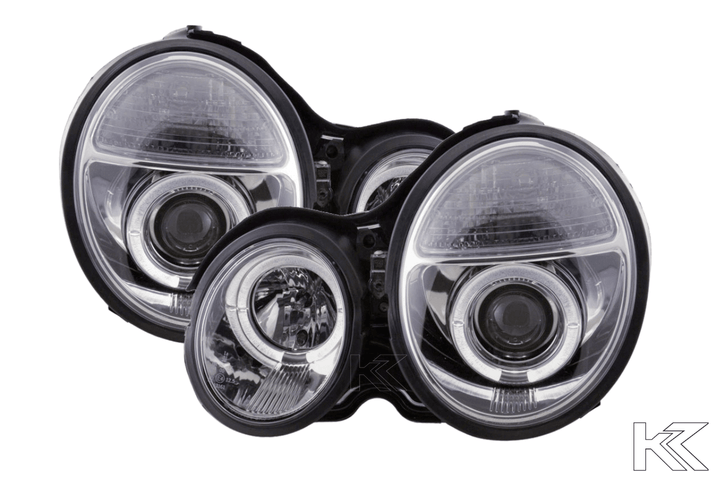 Mercedes Benz E-Class (210) Chrome Angel Eye Headlights (1999-2001)