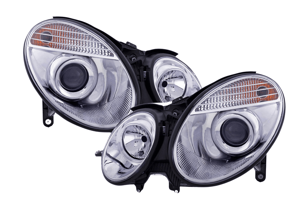 Mercedes Benz E-Class (211) Chrome Headlight Set (2006-2008)
