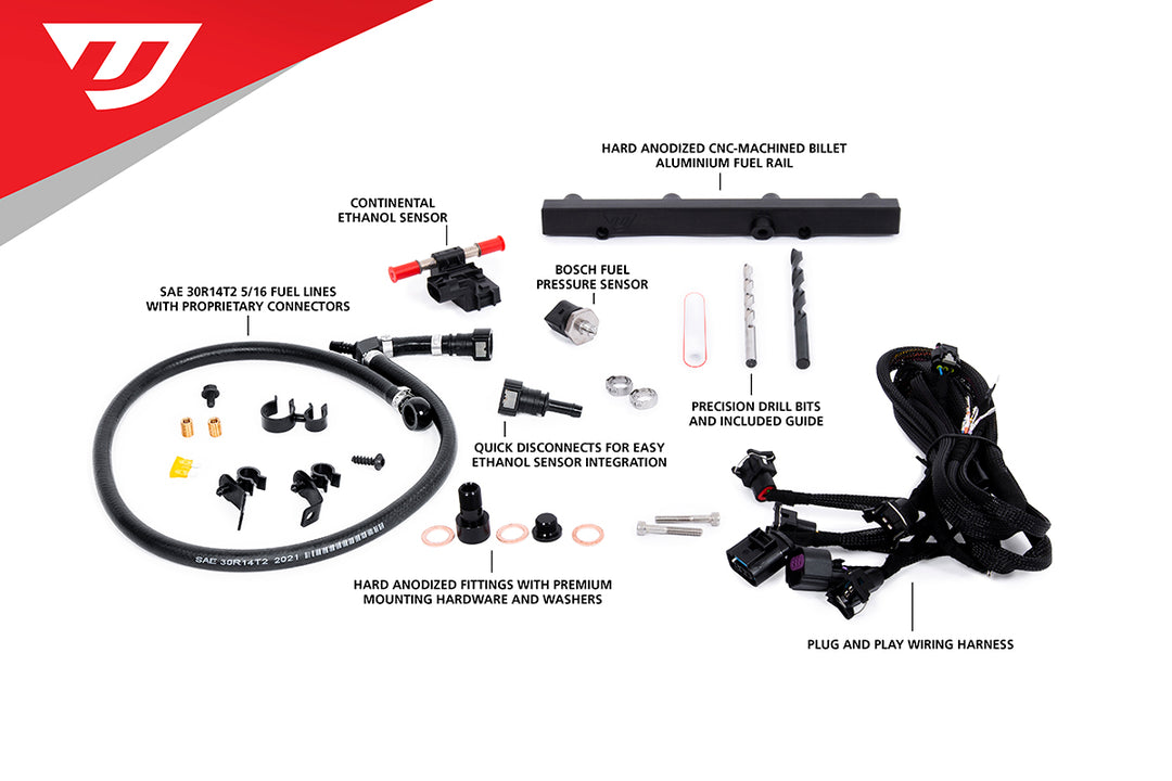 Unitronic MPI Fuel Rail Upgrade Kit for MQB EA888.3 w/o Injectors