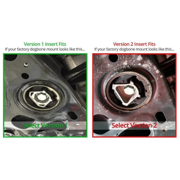034 Billet Aluminum Upper & Lower Dogbone Mount Insert Pair, Volkswagen & Audi MQB And MQB EVO