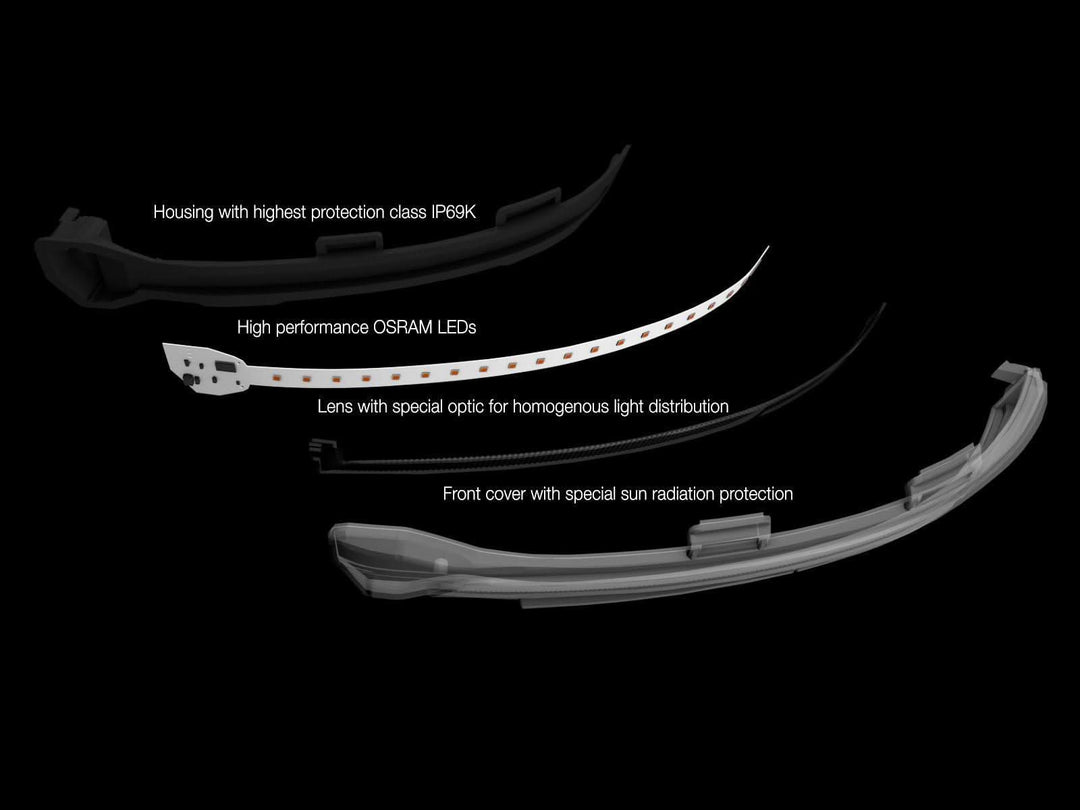 OSRAM LEDriving® Dynamic LED mirror indicators suitable for BMW 1er 2er 3er 4er X1