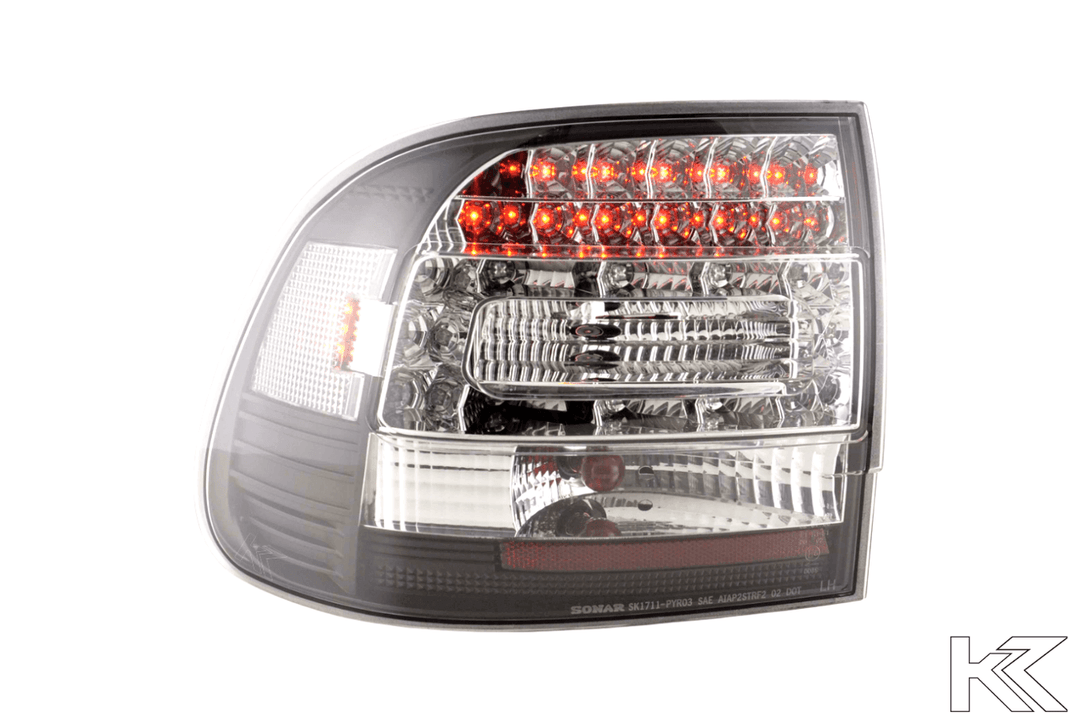 Porsche Cayenne Type (9PA) Black/Clear LED Taillights(2002-2006)