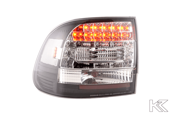 Porsche Cayenne Type (9PA) Black/Clear LED Taillights(2002-2006)