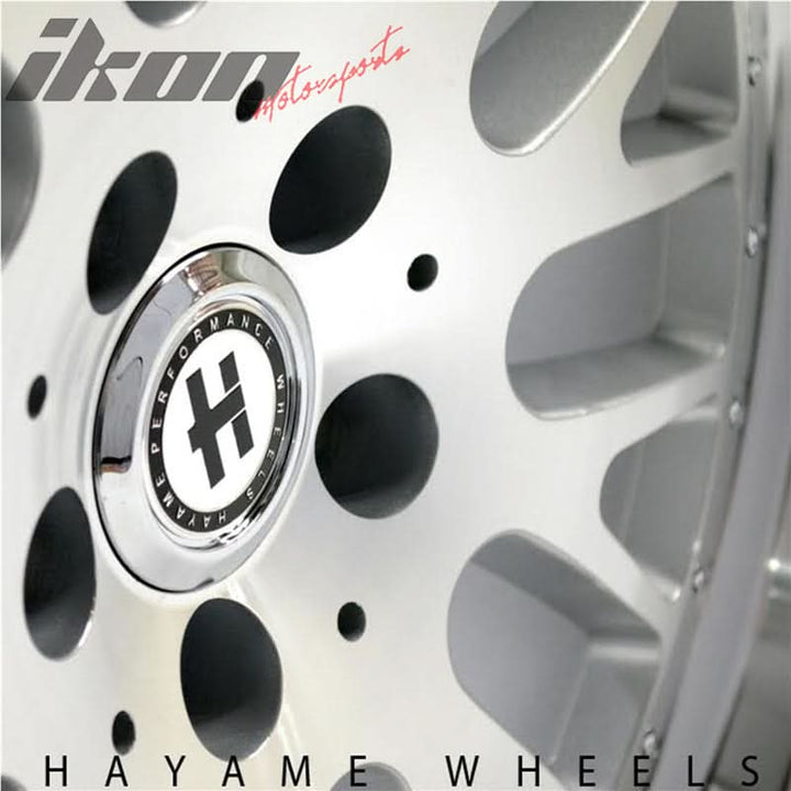 SALE! 15x8 Hayame Wheel Rims Silver Face Machine Lip 4x100 x4