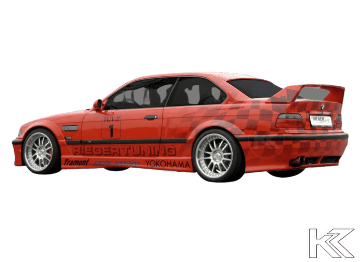 Rieger BMW E36 Coupe GT Wing w/3rd Brake Light