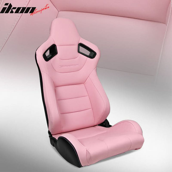 Universal Reclinable Left Driver Side Racing Seat Dual Slider