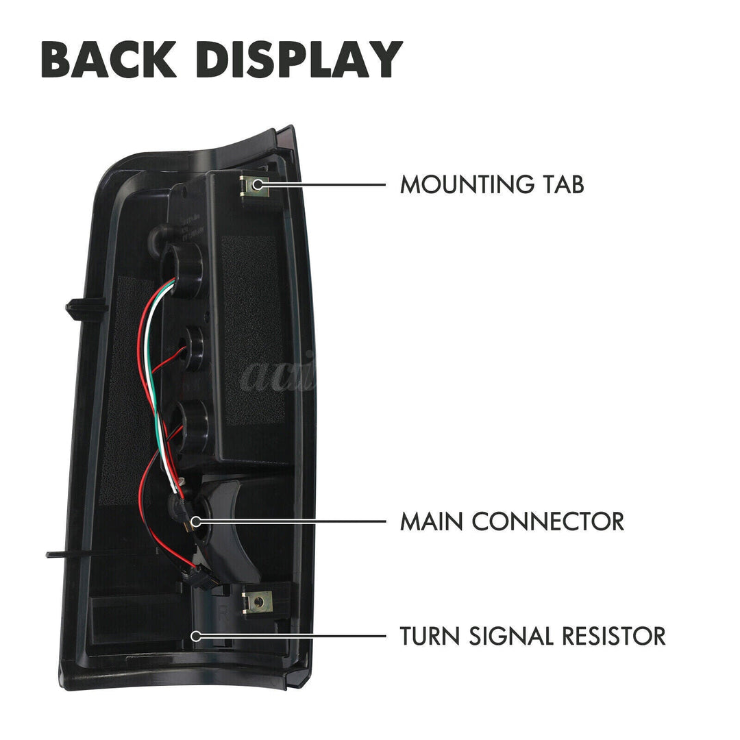 2003-2006 Chevrolet Silverado 1500 LED Tube Smoke Tail Lights