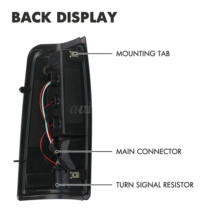 2003-2006 Chevrolet Silverado 1500 LED Tube Smoke Tail Lights