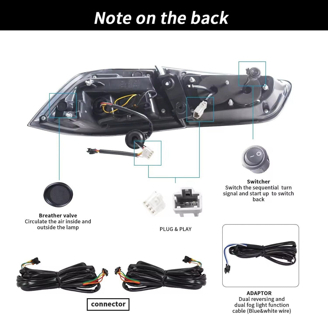 NTXGlow LED Tail Lights RGB/Plug N Play (2008-2018 Mitsubishi Lancer))
