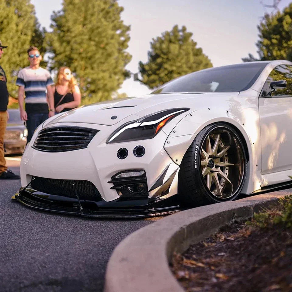 NTXGlow LED Tube Projector Headlights (2008-2015 Infiniti G37 & Q60 Coupe)