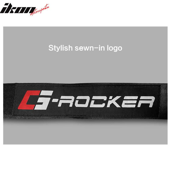 Universal Black 4 Point Buckle Racing Seat Belt Harness Nylon