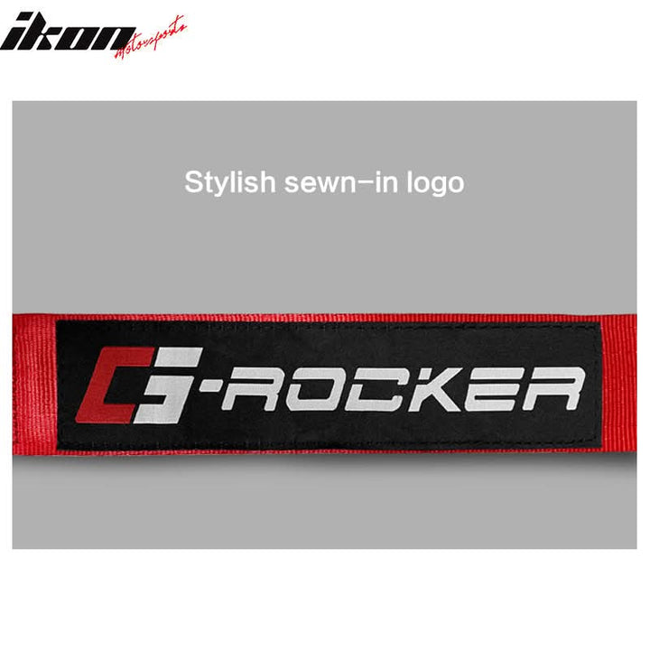 Universal Red 4 Point Buckle Racing Seat Belt Harness Nylon