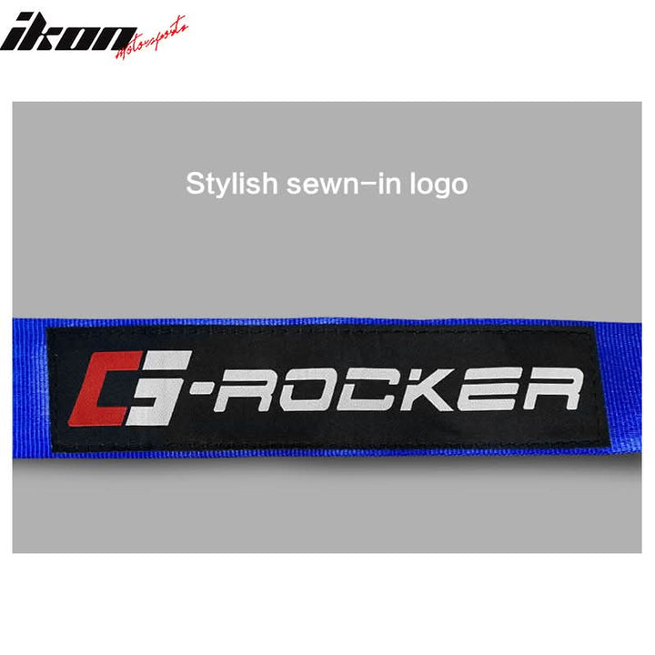 Universal 4 Point Cam-Lock Blue Racing Harness Seat Belt Nylon