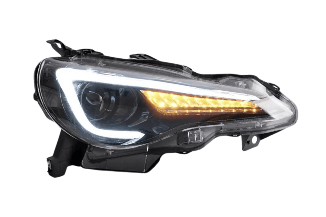 Scion FR-S Subaru BRZ Toyota GT86 1st Gen (ZN6/ZC6) Black Dual Beam Projector Headlights (2012-2021)