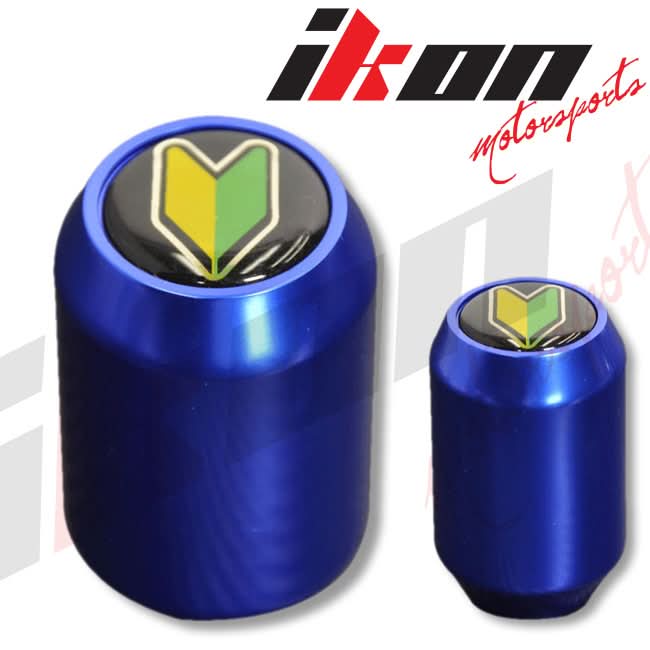 Blue M8X1.25MM MT Manual MUG Gear Shift Shifter Knob BD Emblem