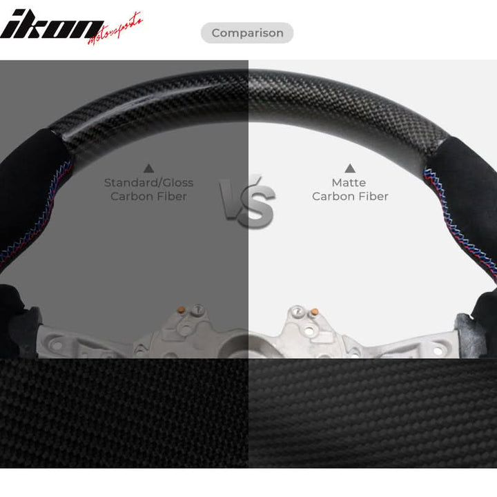 2015-2021Â WRX & STI CF Perforated Leather Red Stitch Steering Wheel