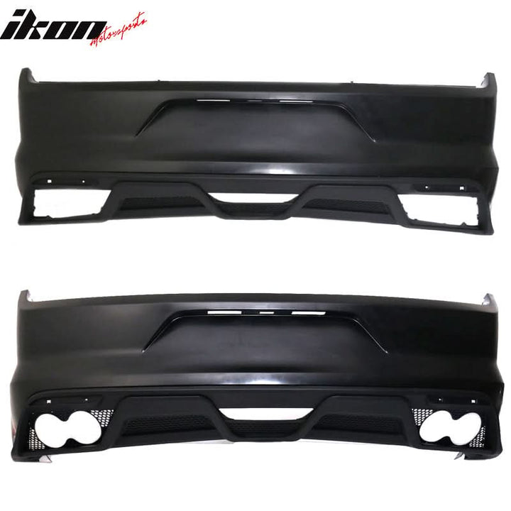 2015-2016Â Ford Mustang GT350 Black Rear Bumper Kit With Diffuser