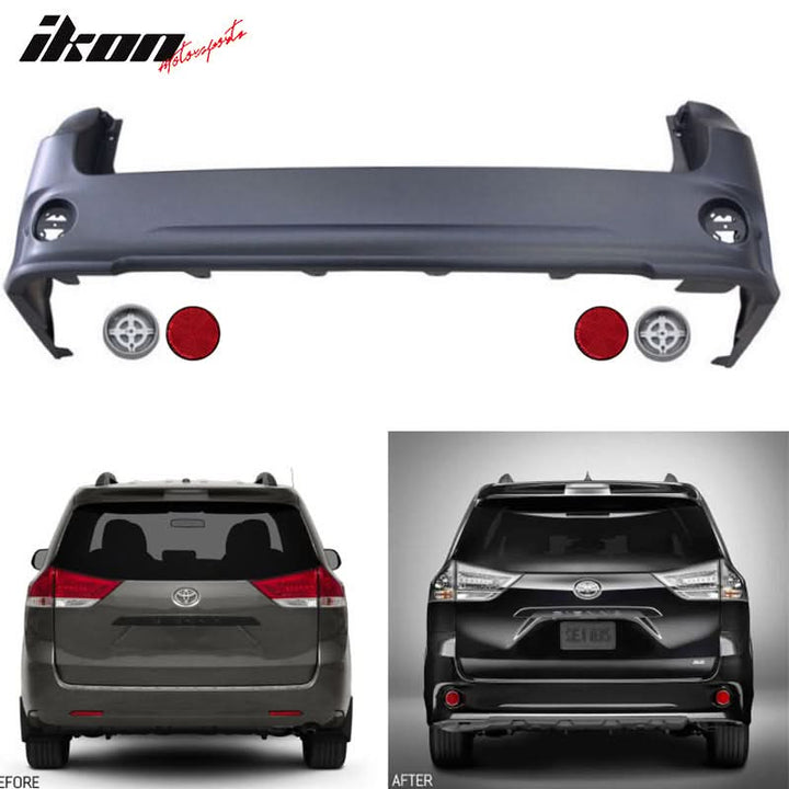 2011-2020Â Toyota Sienna SE Rear Bumper Cover Conversion Reflector PP